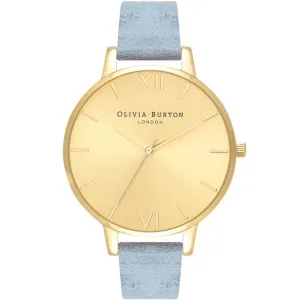 Olivia Burton Blue Leather Leather Watch