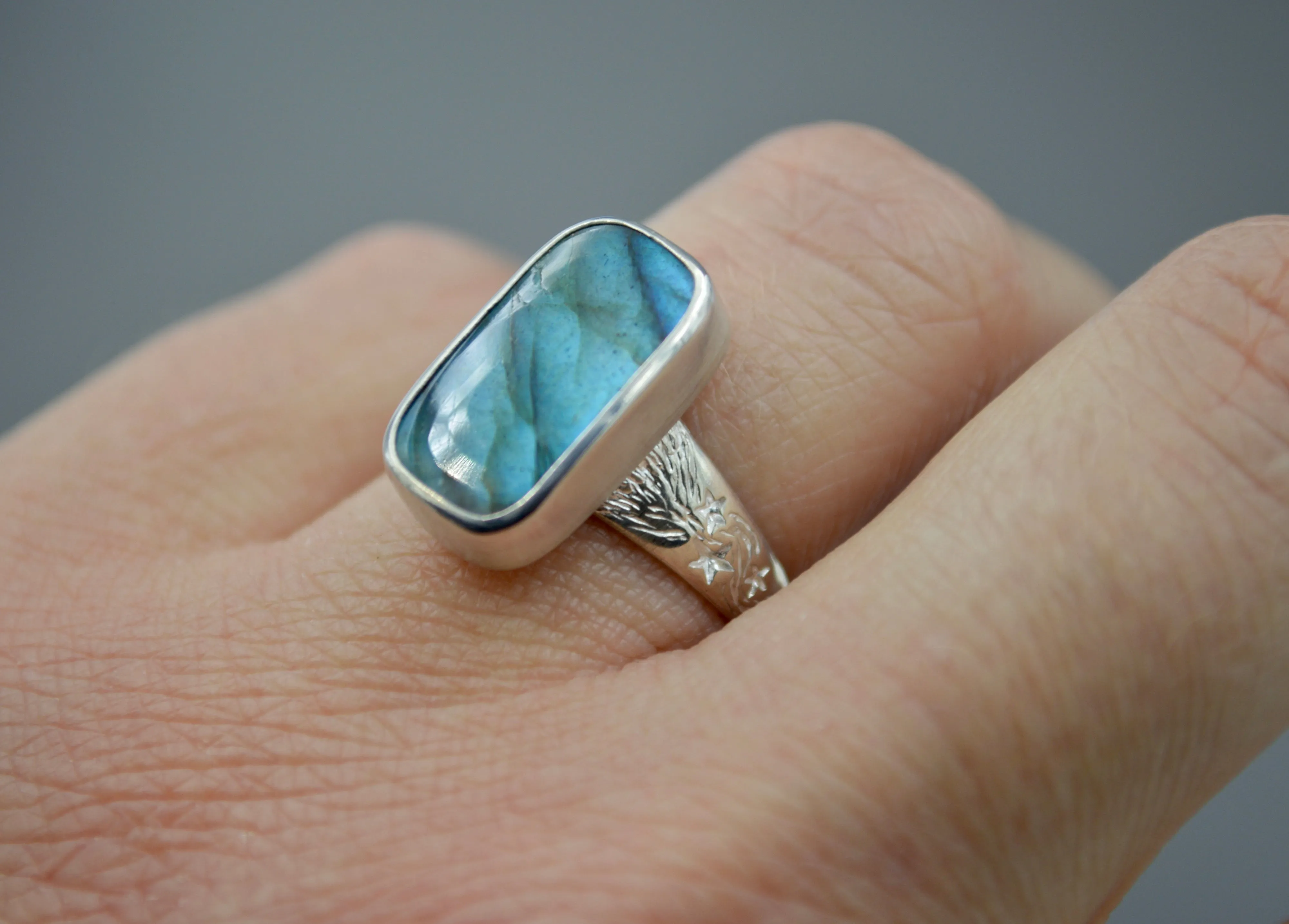 OOAK Love and Dreams Labradorite Ring