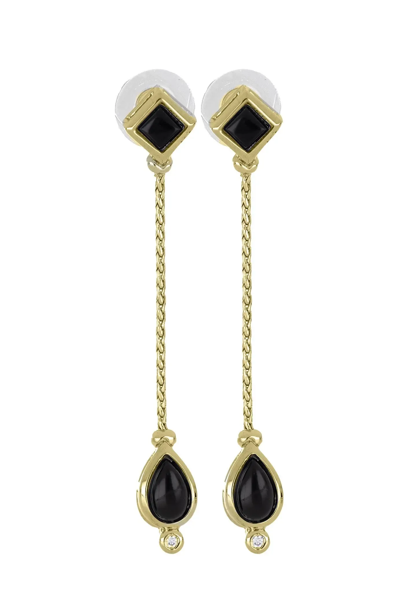 Opalas do Mar/Black Onyx Collection - Dangle 1” Post Earrings