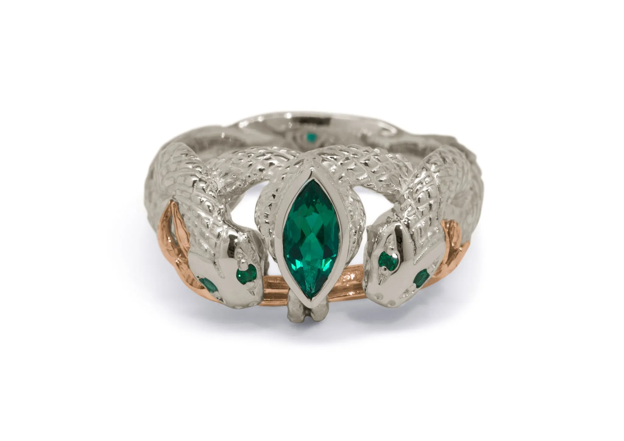 Our Ring for Viggo, White Gold or Platinum & Red Gold