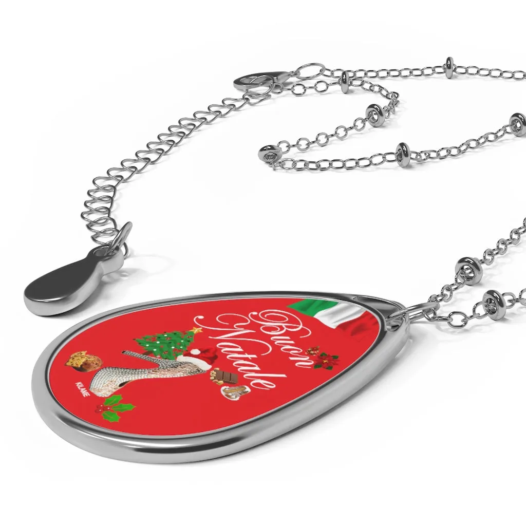 Oval Necklace 'Buon Natale'