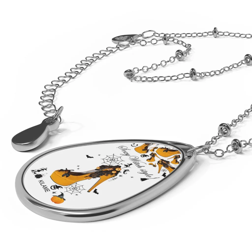 Oval Necklace 'Sexy witch'