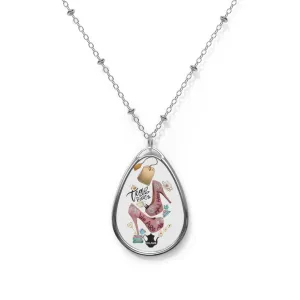 Oval Necklace 'Tea Party'