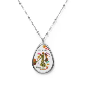 Oval Necklace 'Yellow cab'