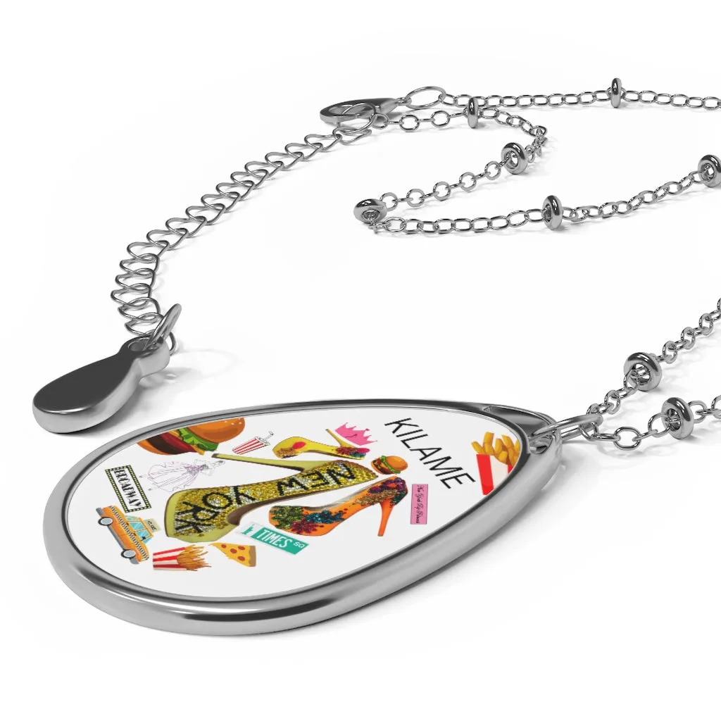 Oval Necklace 'Yellow cab'