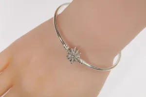PANDORA 8.3" Limited Edition Fireworks Bangle Sterling Silver 10.9g