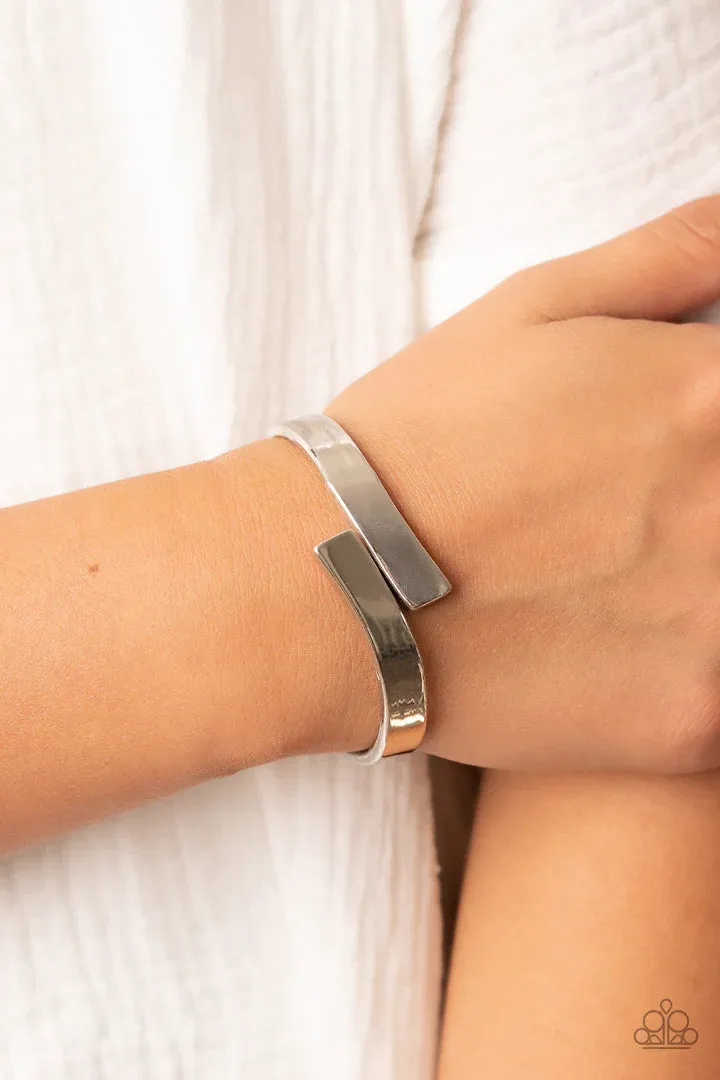 Paparazzi Dare To Flare - Silver Bracelet