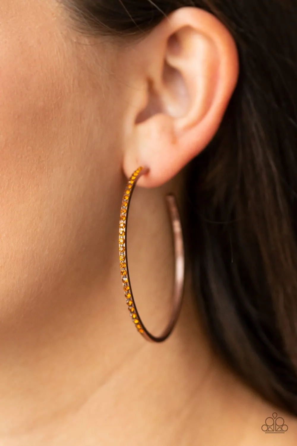 Paparazzi Trending Twinkle Earrings Copper