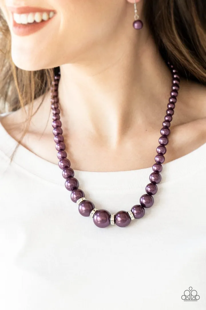 Party Pearls Purple Paparazzi Necklace