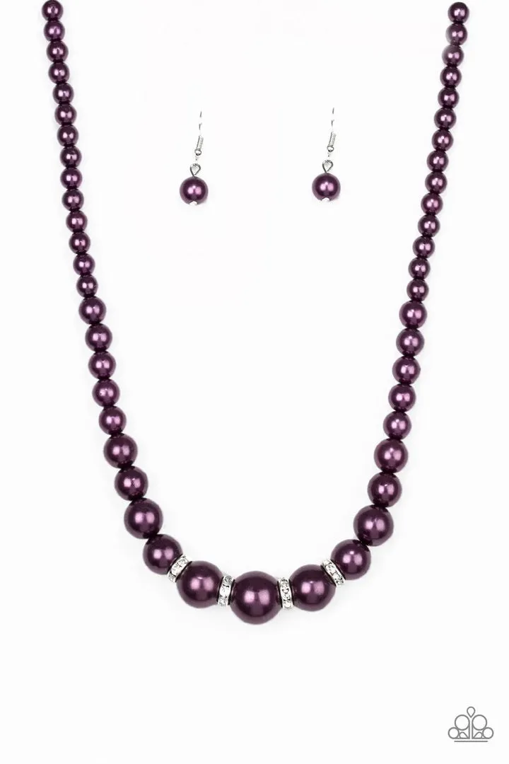 Party Pearls Purple Paparazzi Necklace