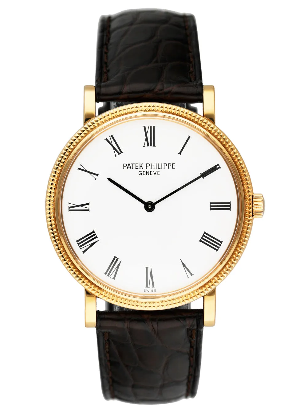 Patek Philippe Calatrava  5120J 18K Yellow Gold Mens Watch Box Papers