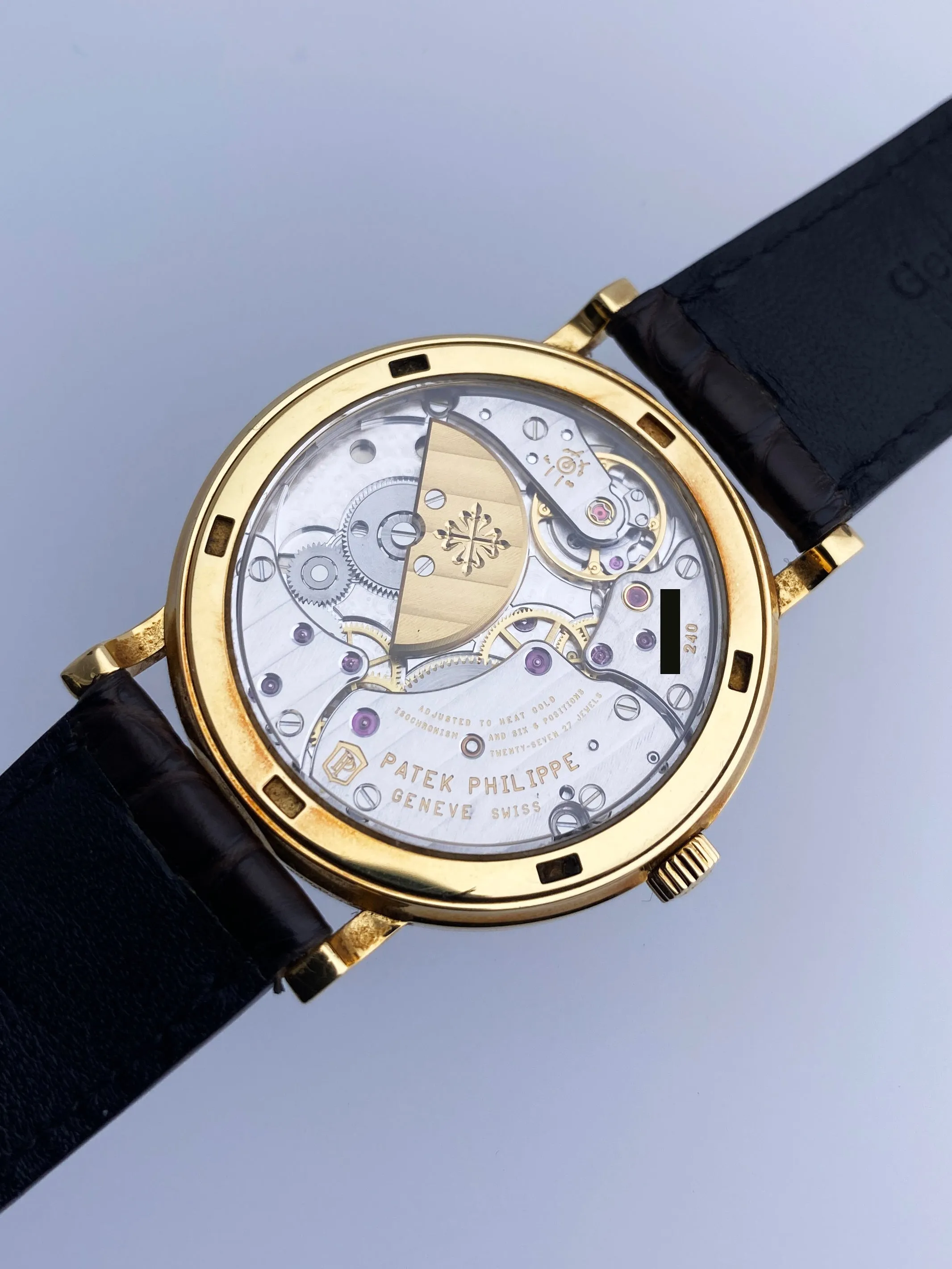 Patek Philippe Calatrava  5120J 18K Yellow Gold Mens Watch Box Papers