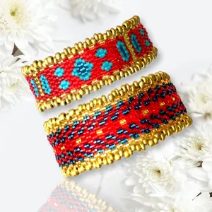 Pattern - Bracelet GOA ROUGE