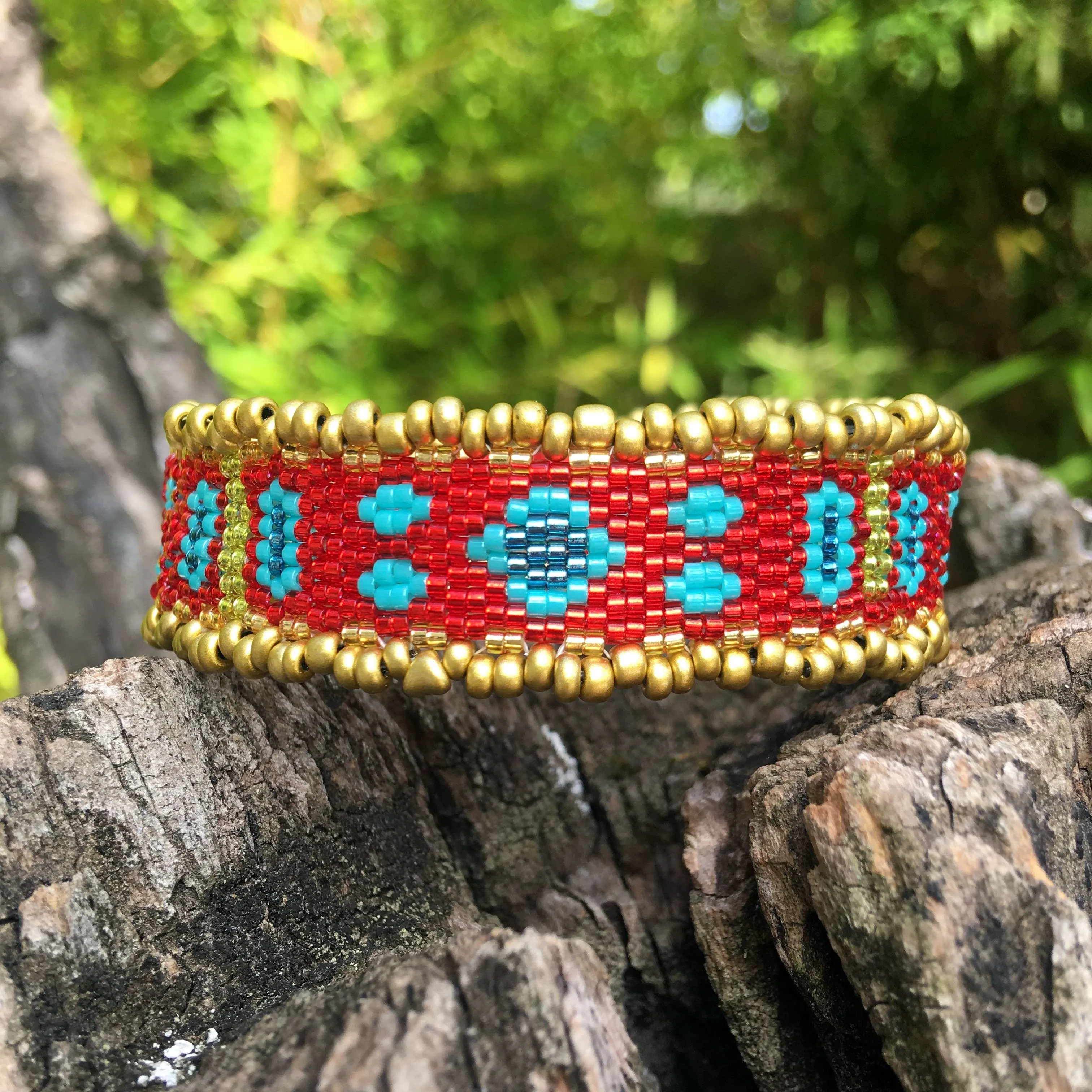 Pattern - Bracelet GOA ROUGE