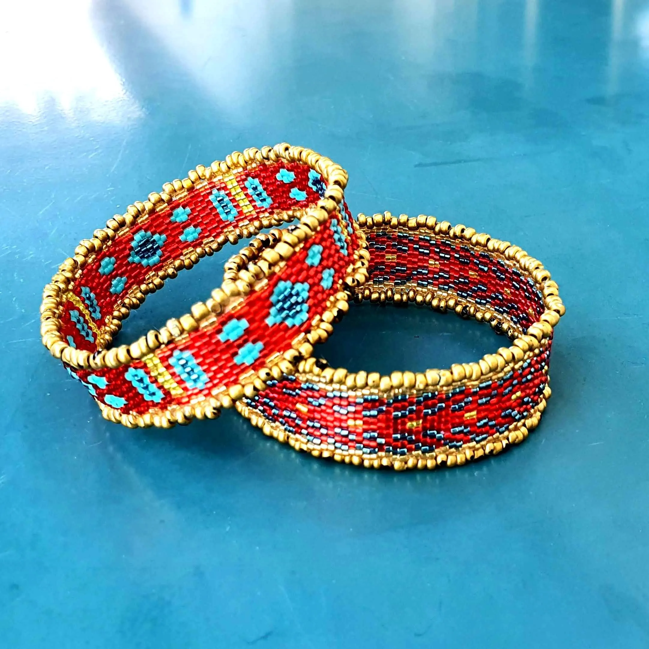 Pattern - Bracelet GOA ROUGE