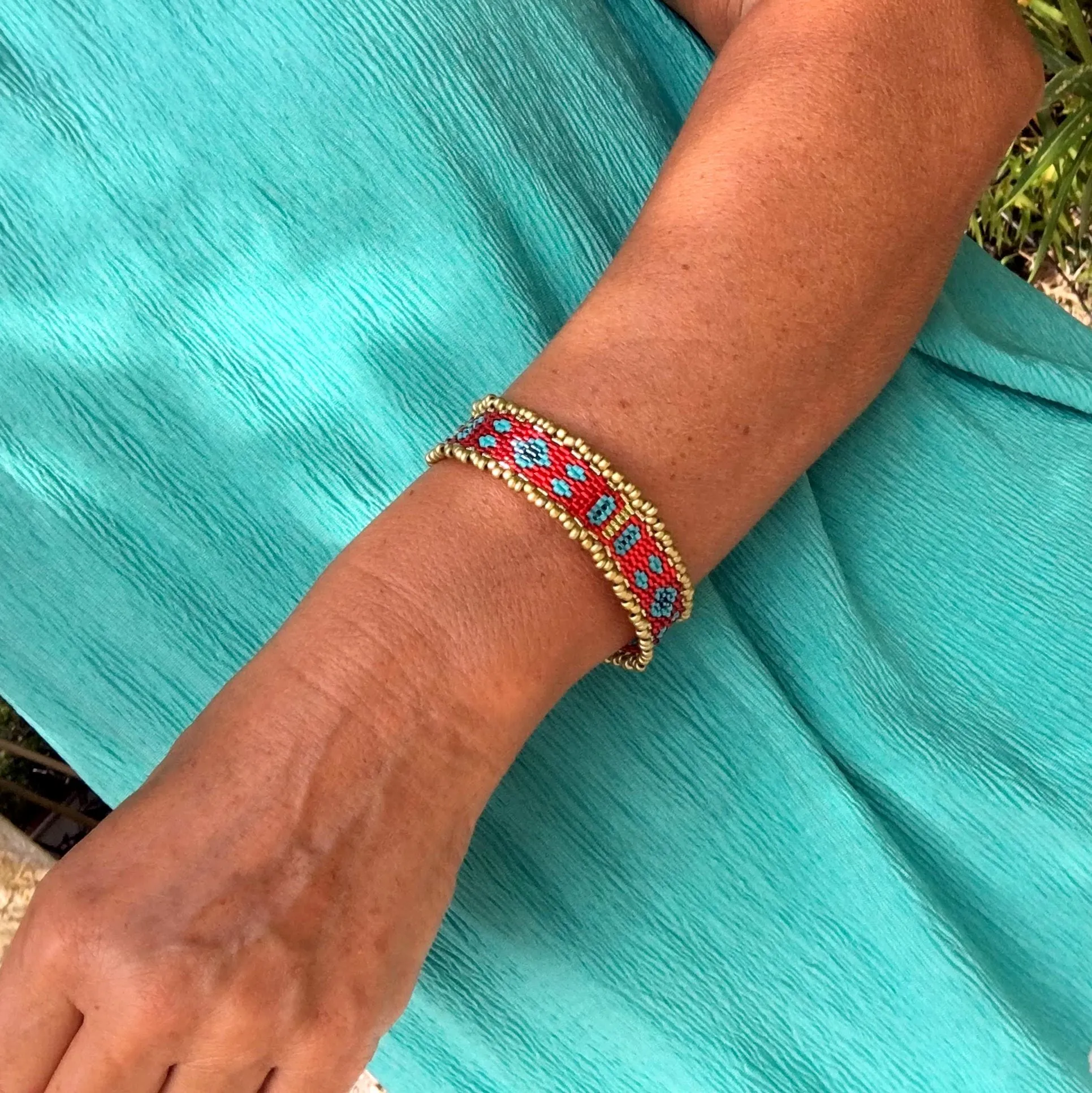 Pattern - Bracelet GOA ROUGE