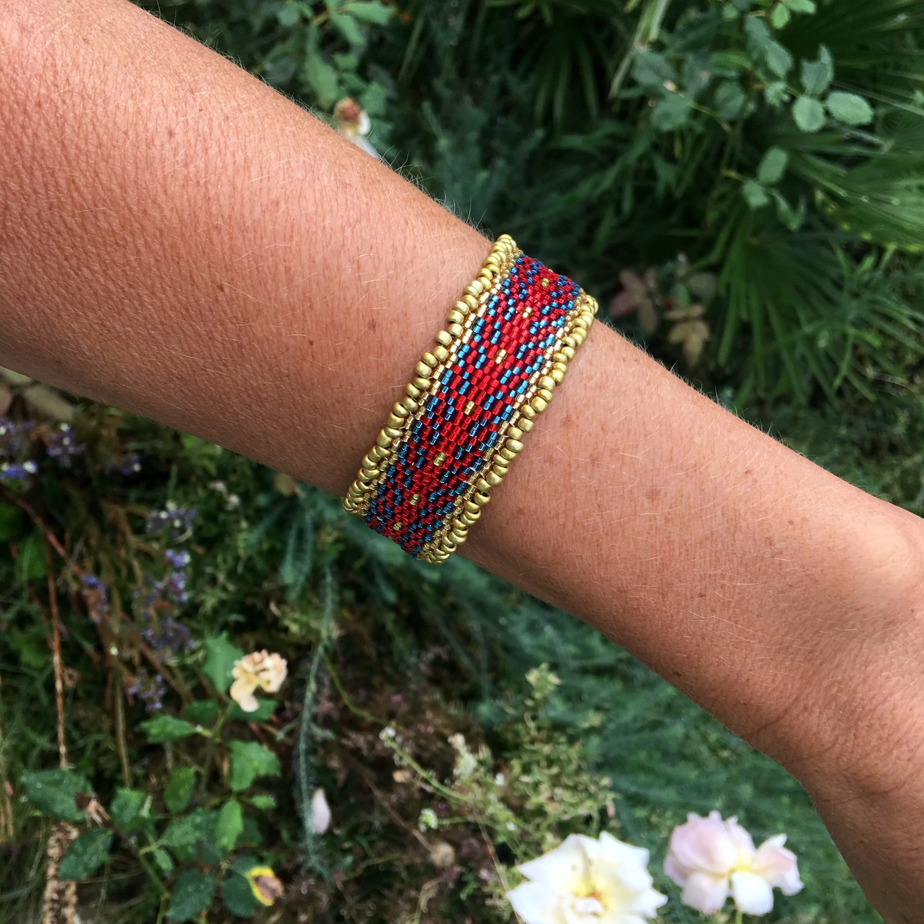 Pattern - Bracelet GOA ROUGE