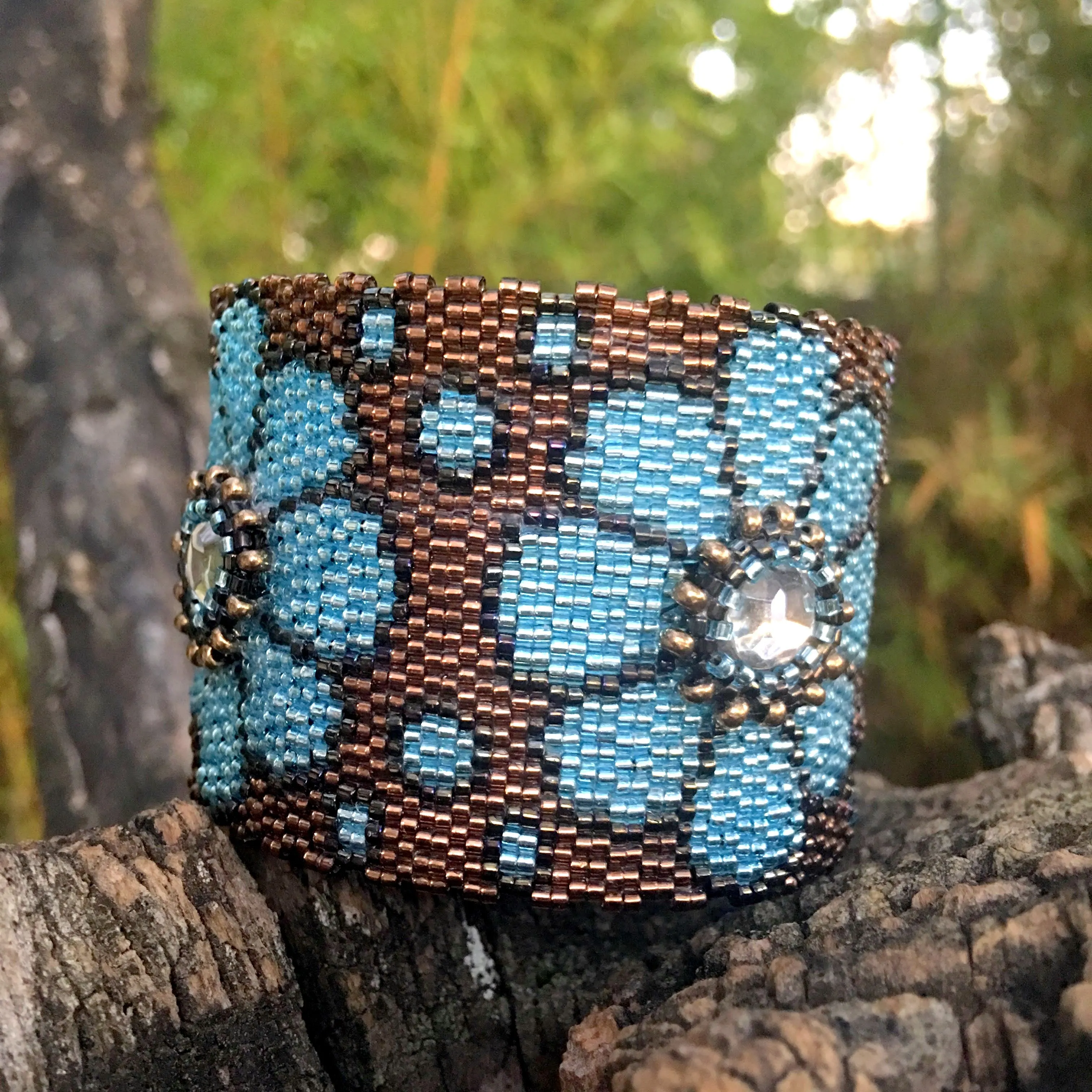 Pattern - Bracelet MAXI FLEURS CIEL