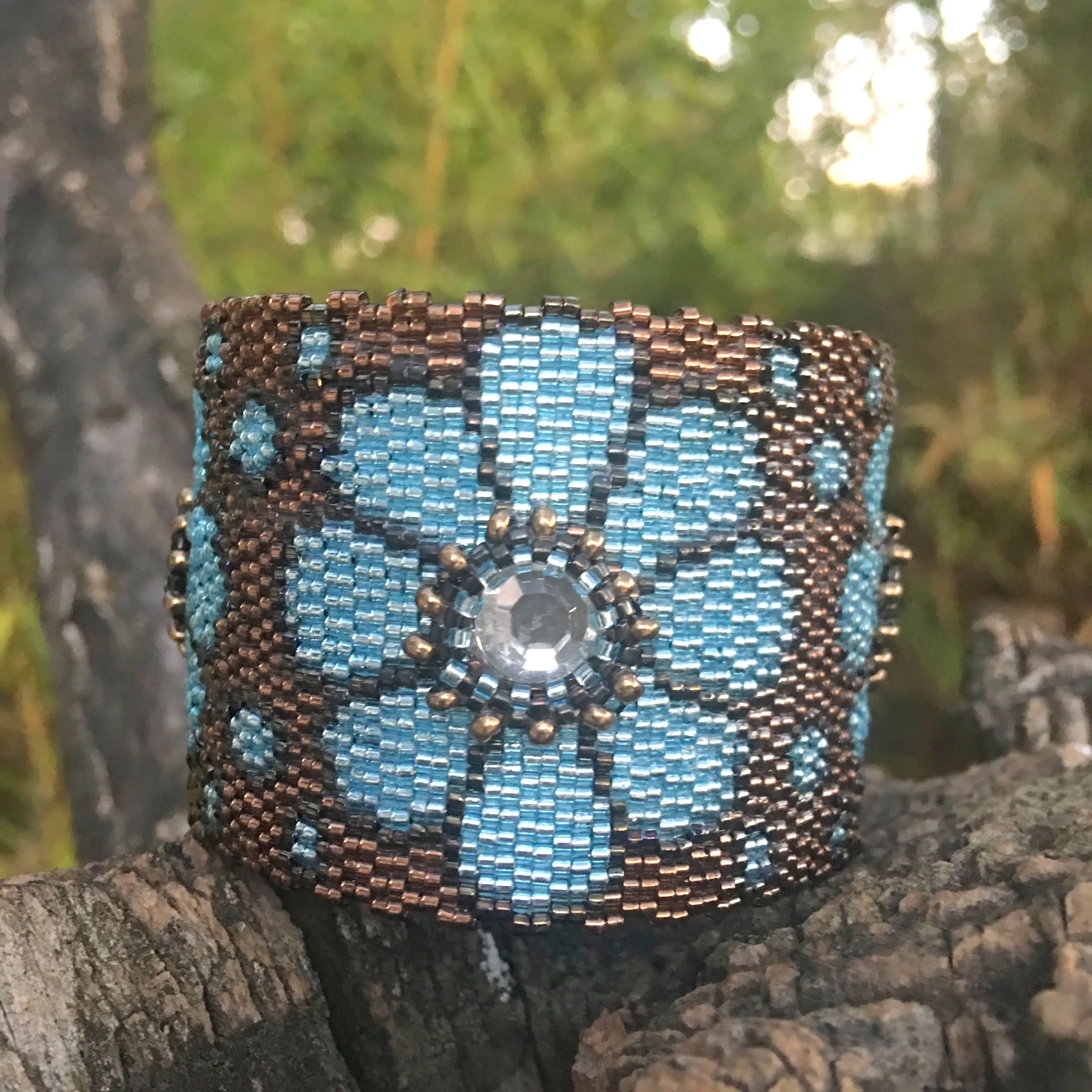 Pattern - Bracelet MAXI FLEURS CIEL