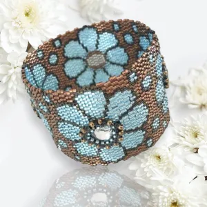 Pattern - Bracelet MAXI FLEURS CIEL