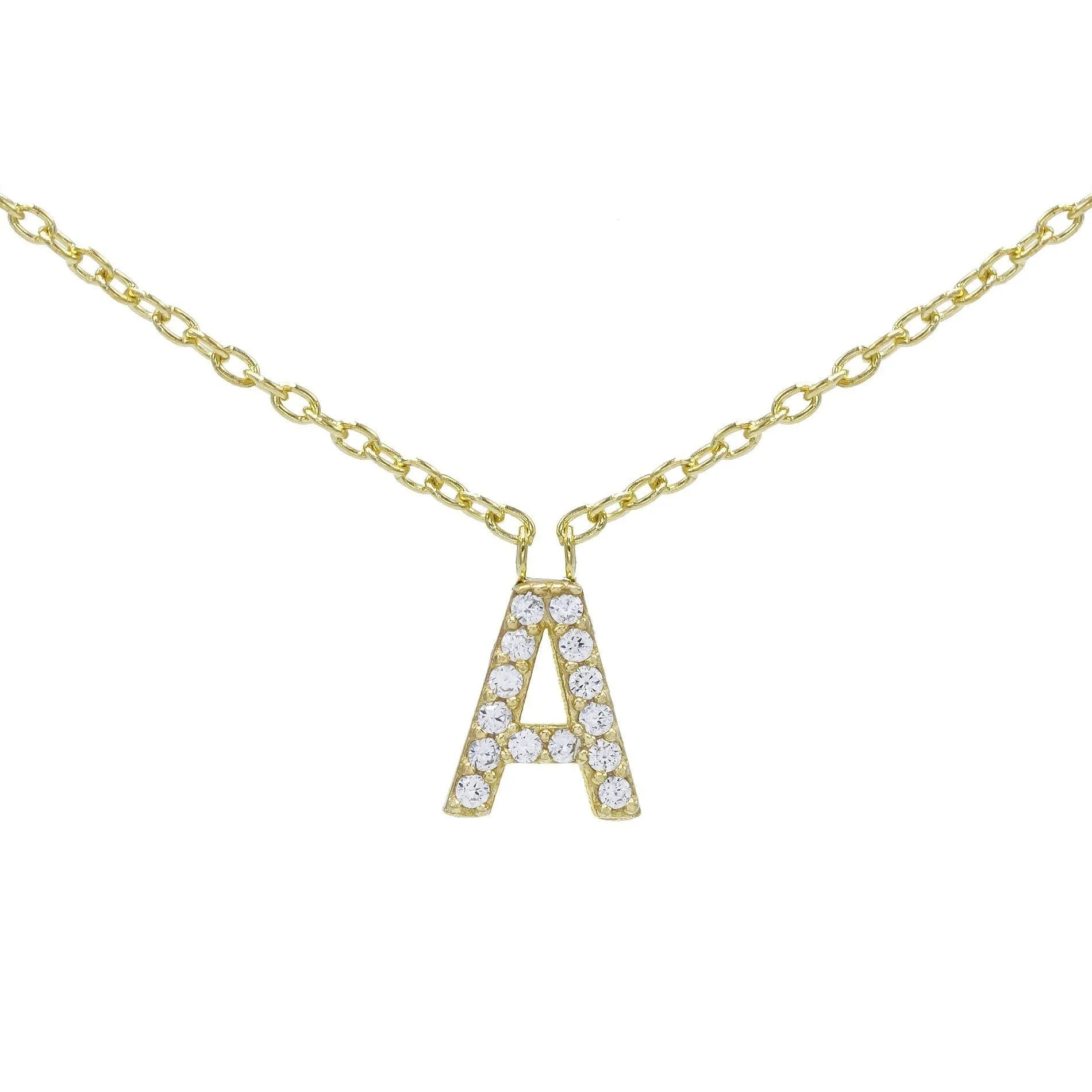 Pavé Initial Necklace
