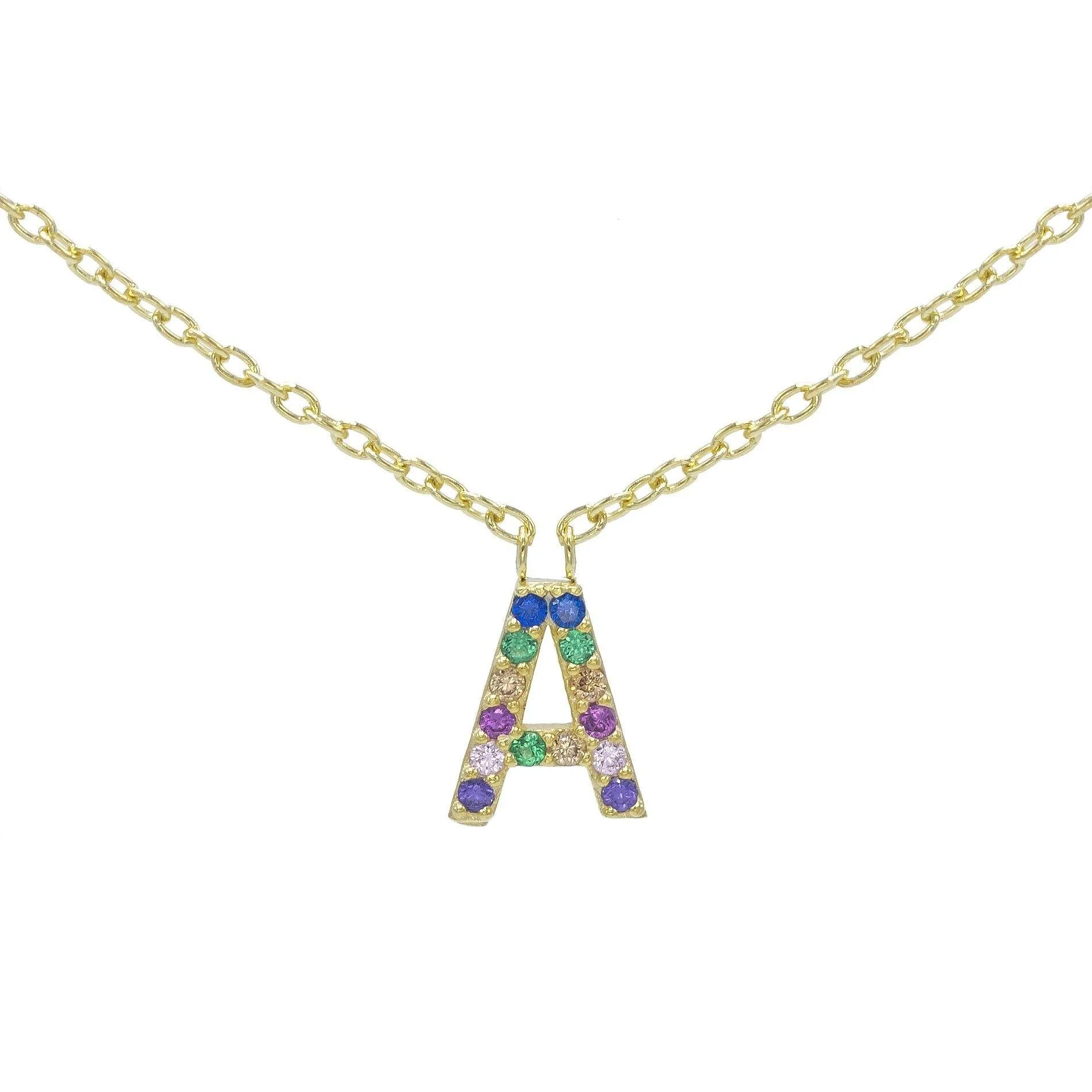 Pavé Initial Necklace