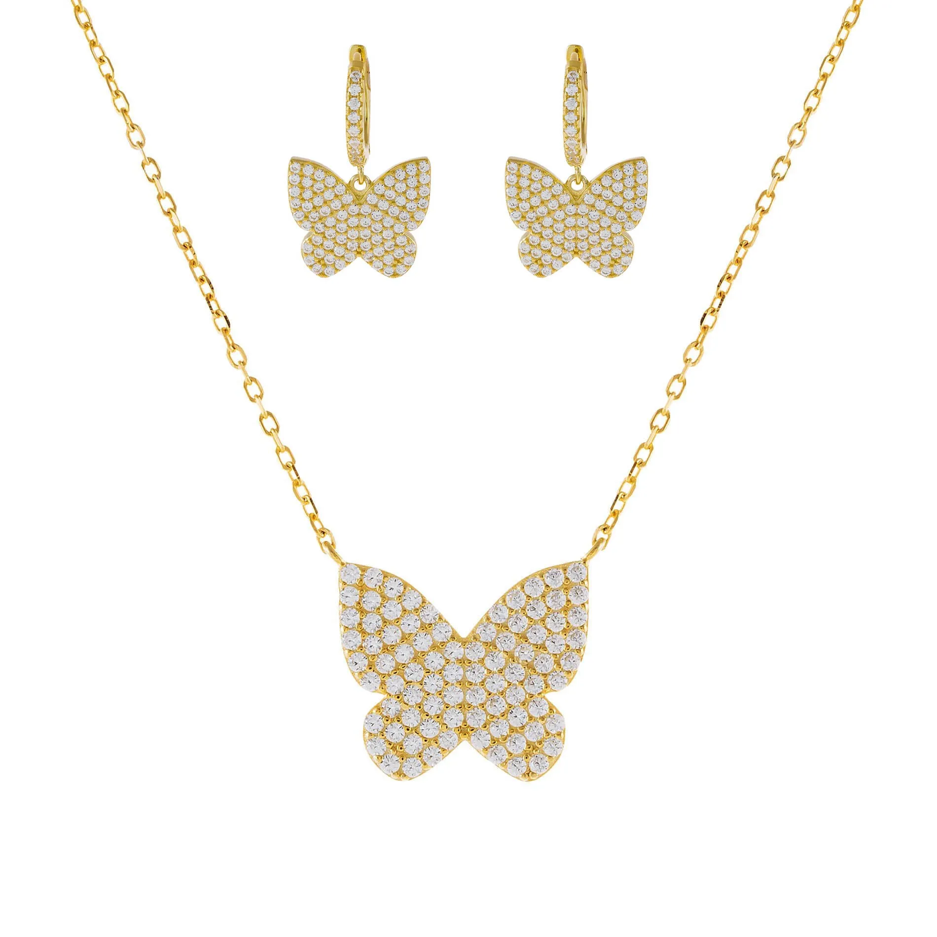 Pavé Large Butterfly Combo Set
