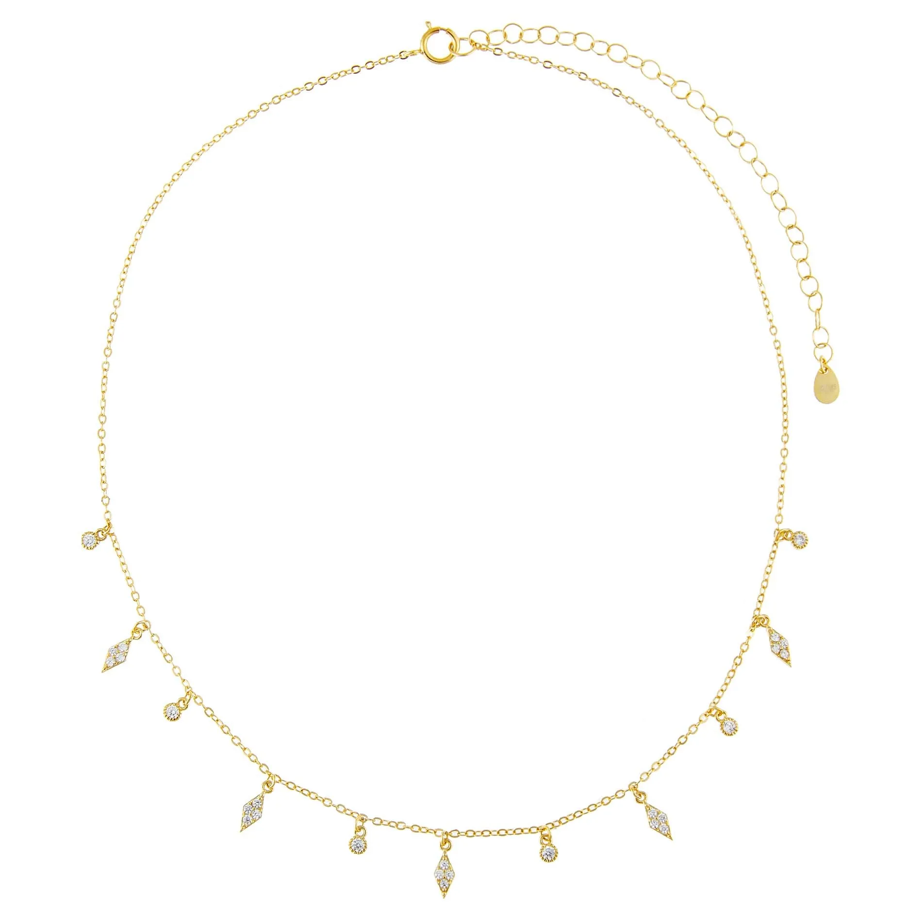 Pavé Multi Charms Choker