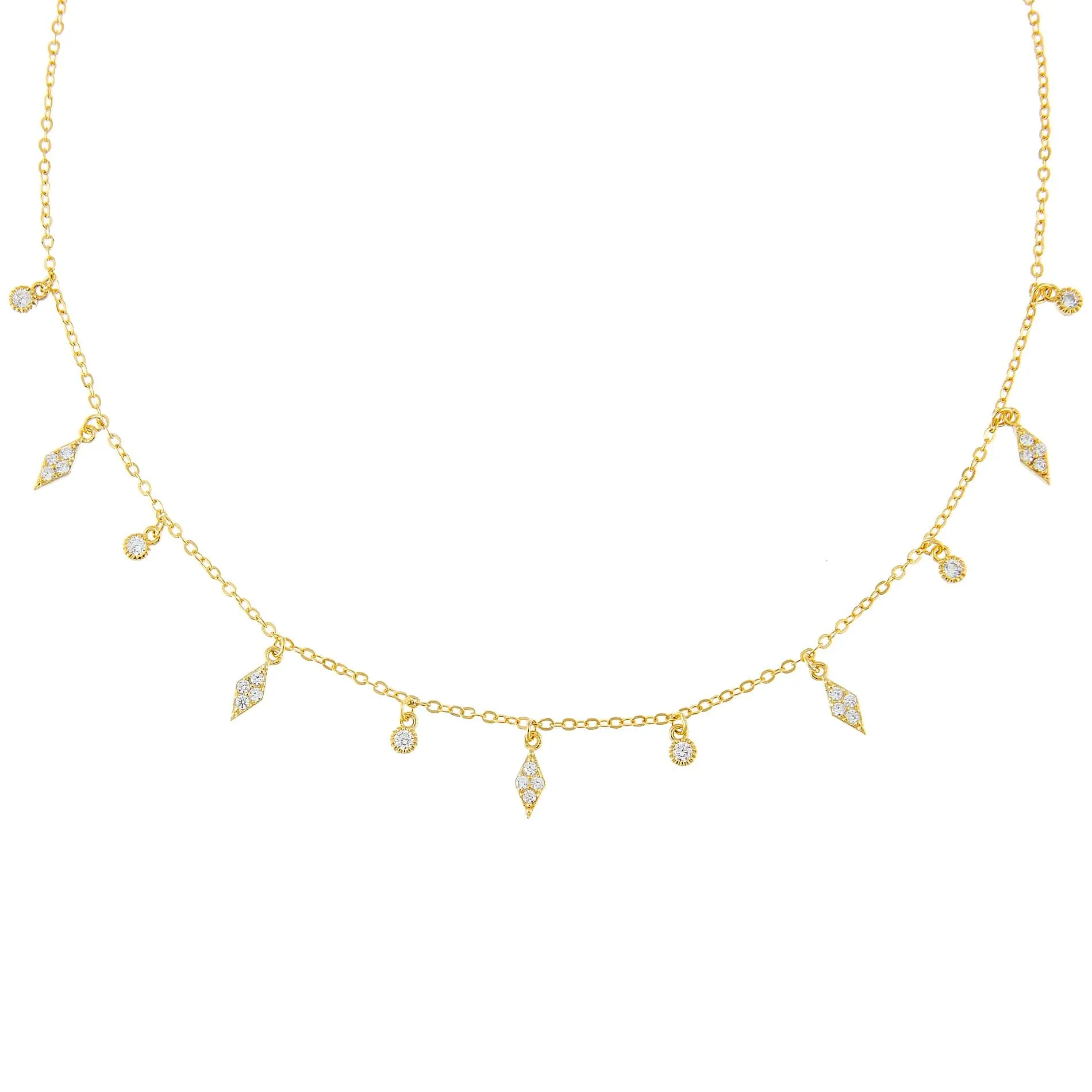 Pavé Multi Charms Choker