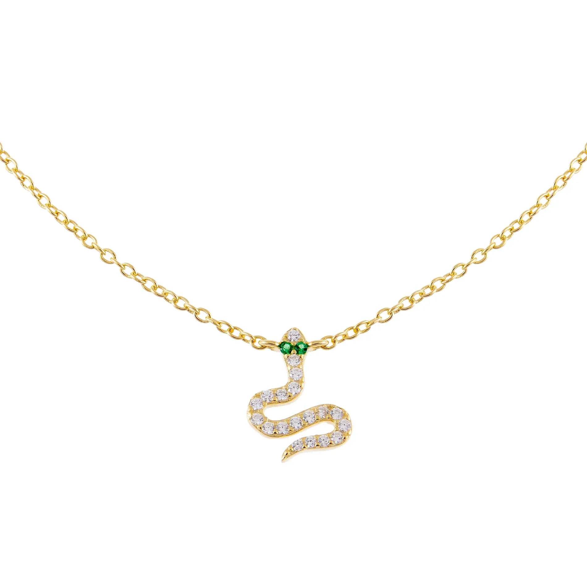 Pavé Snake Charm Choker
