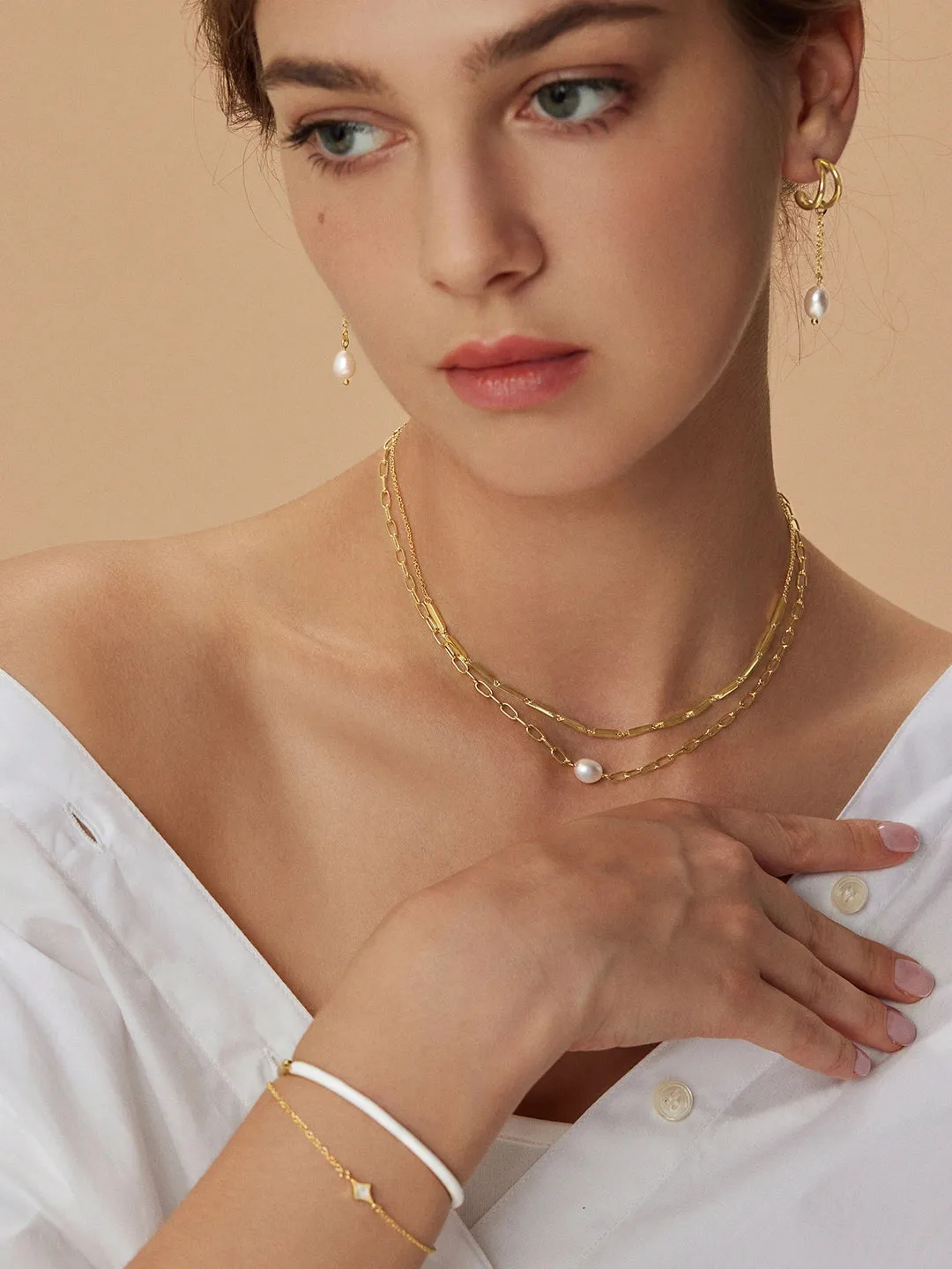 Pearl Chain Drops