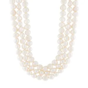 Pearl Triple Strand Choker
