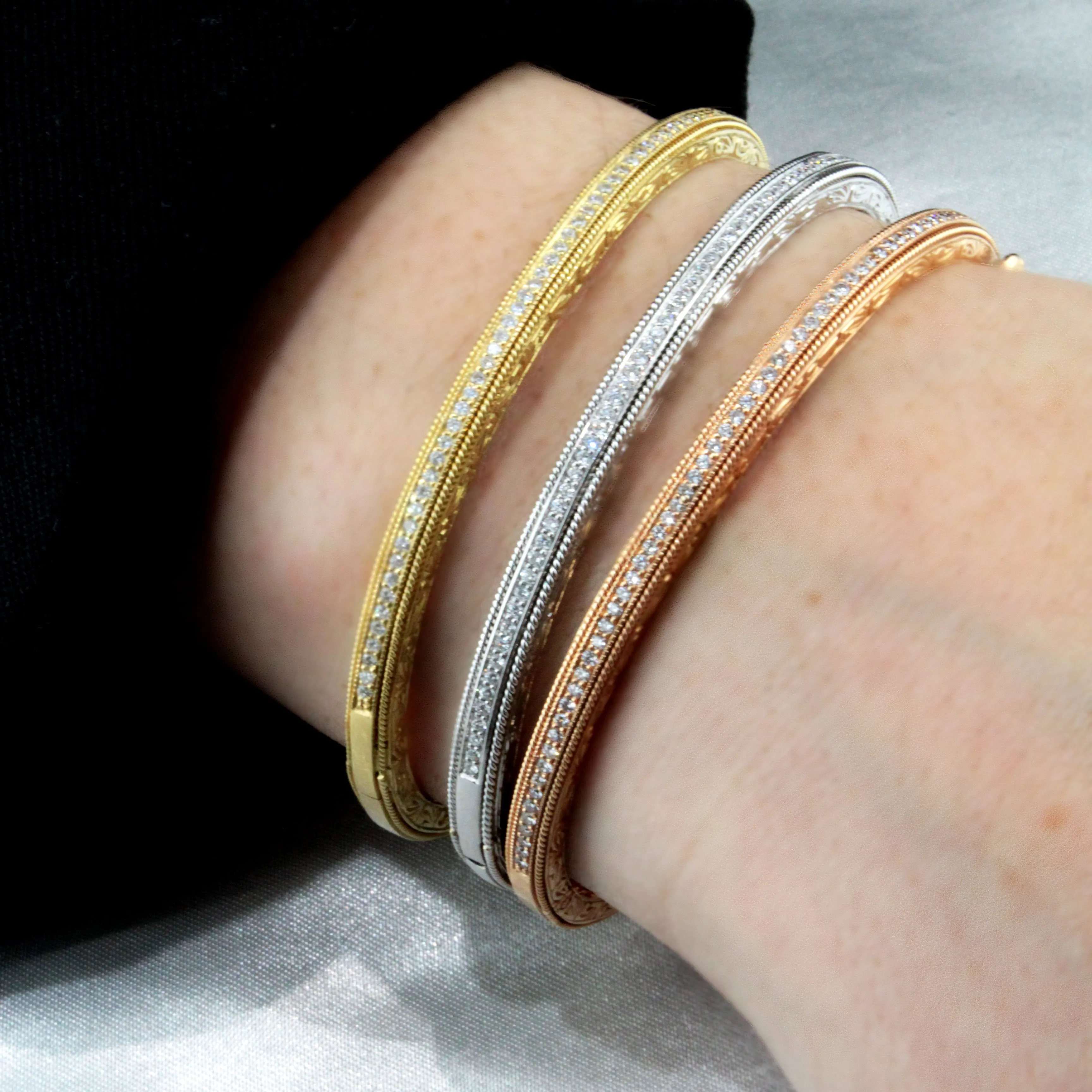 Penny Preville Engraved Stacking Bangle