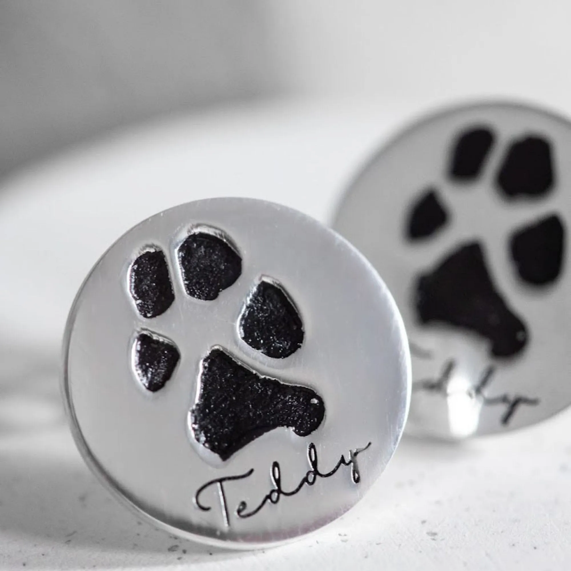 Pet Paw Heart Earrings