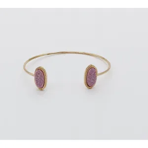 Pink Druzy Bangle