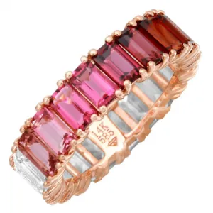 Pink Ombre Gemstone Ring