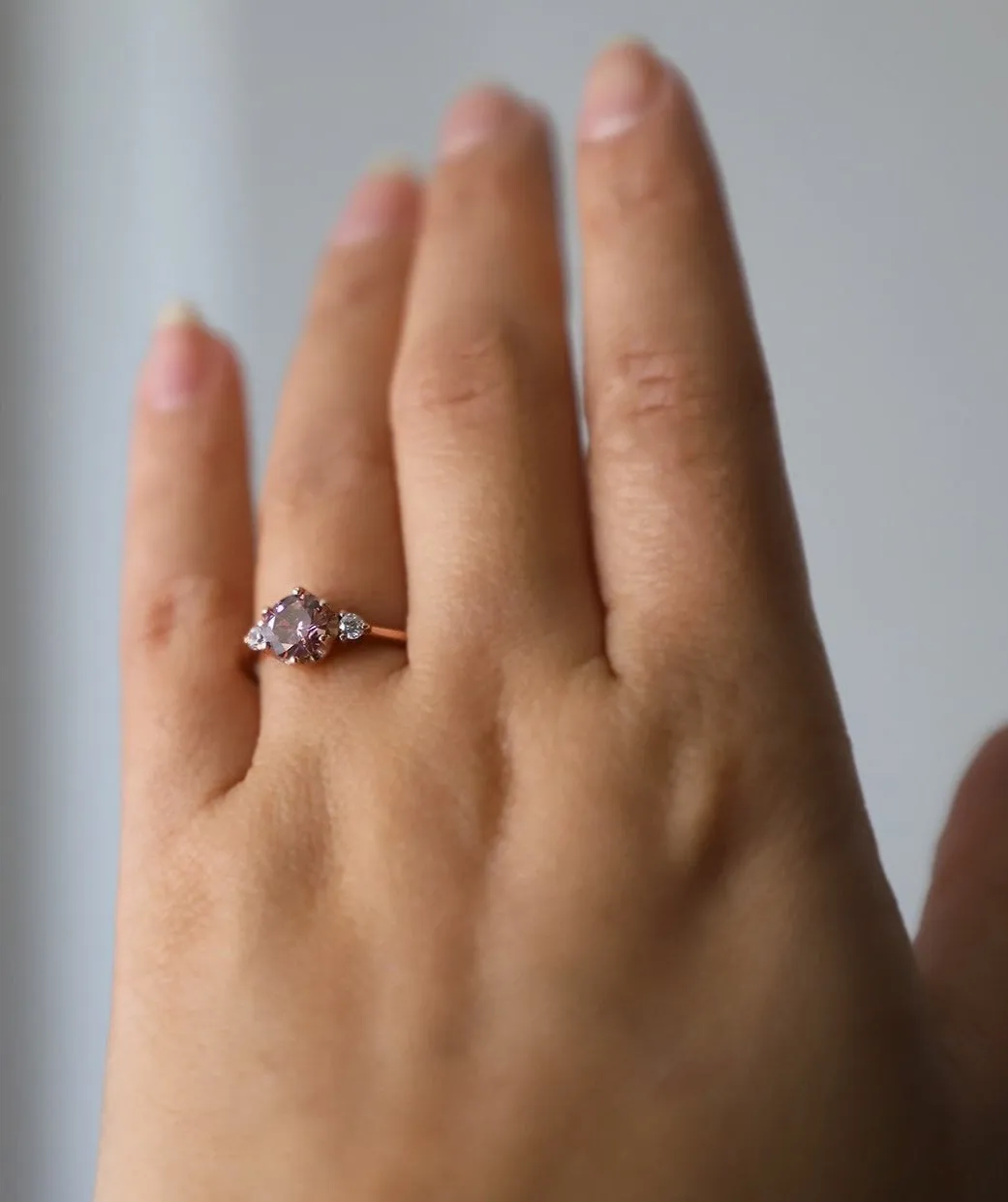Pink Tourmaline Rose Gold Ring