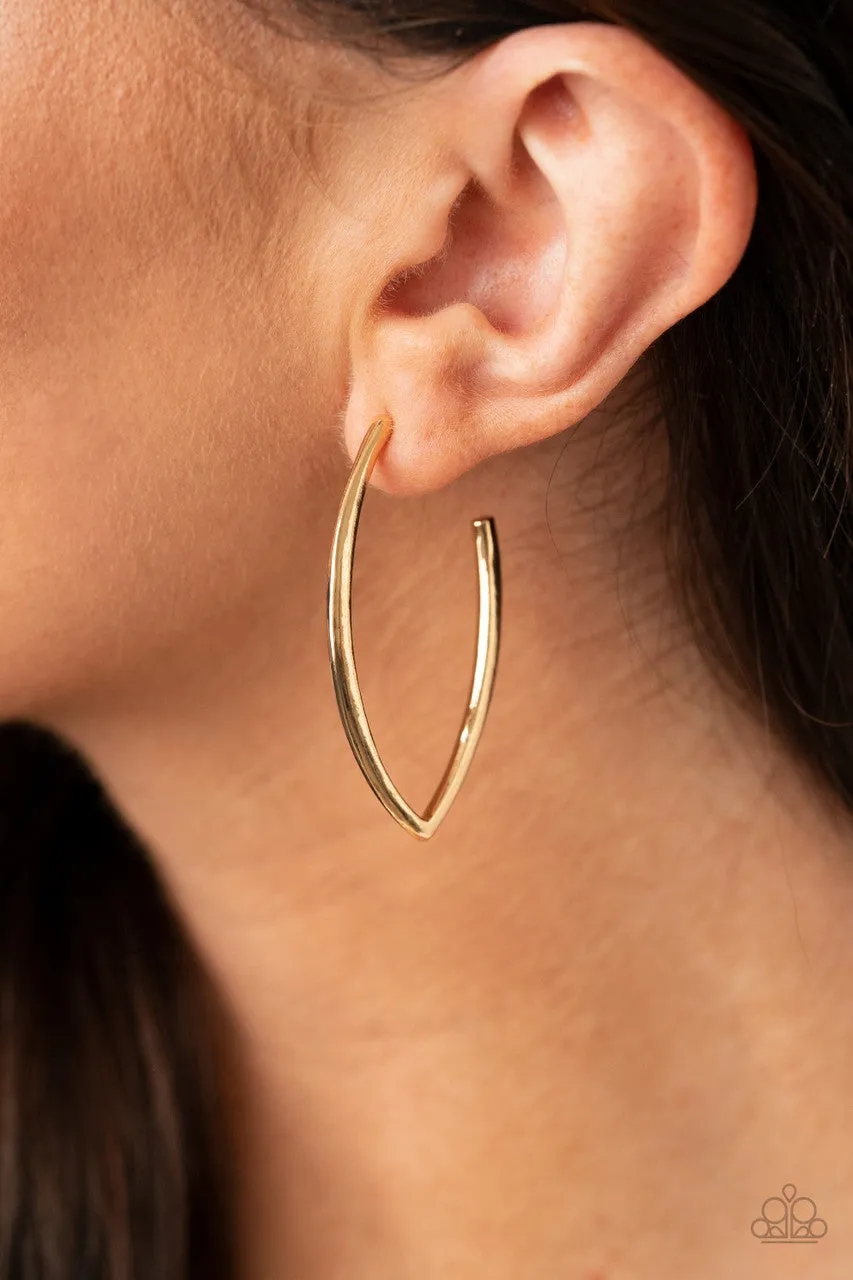 Point-Blank Beautiful Gold Paparazzi Earrings