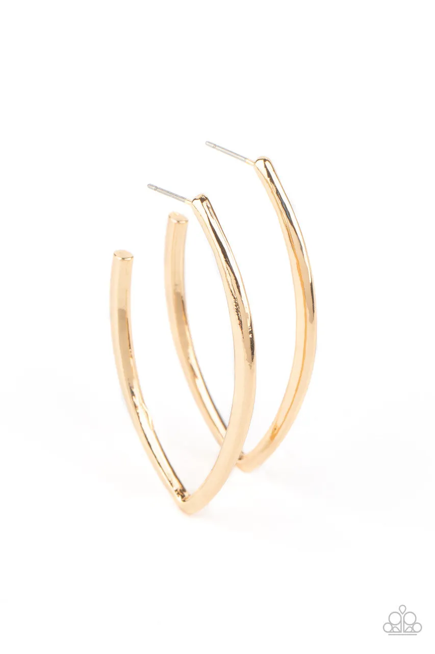 Point-Blank Beautiful Gold Paparazzi Earrings