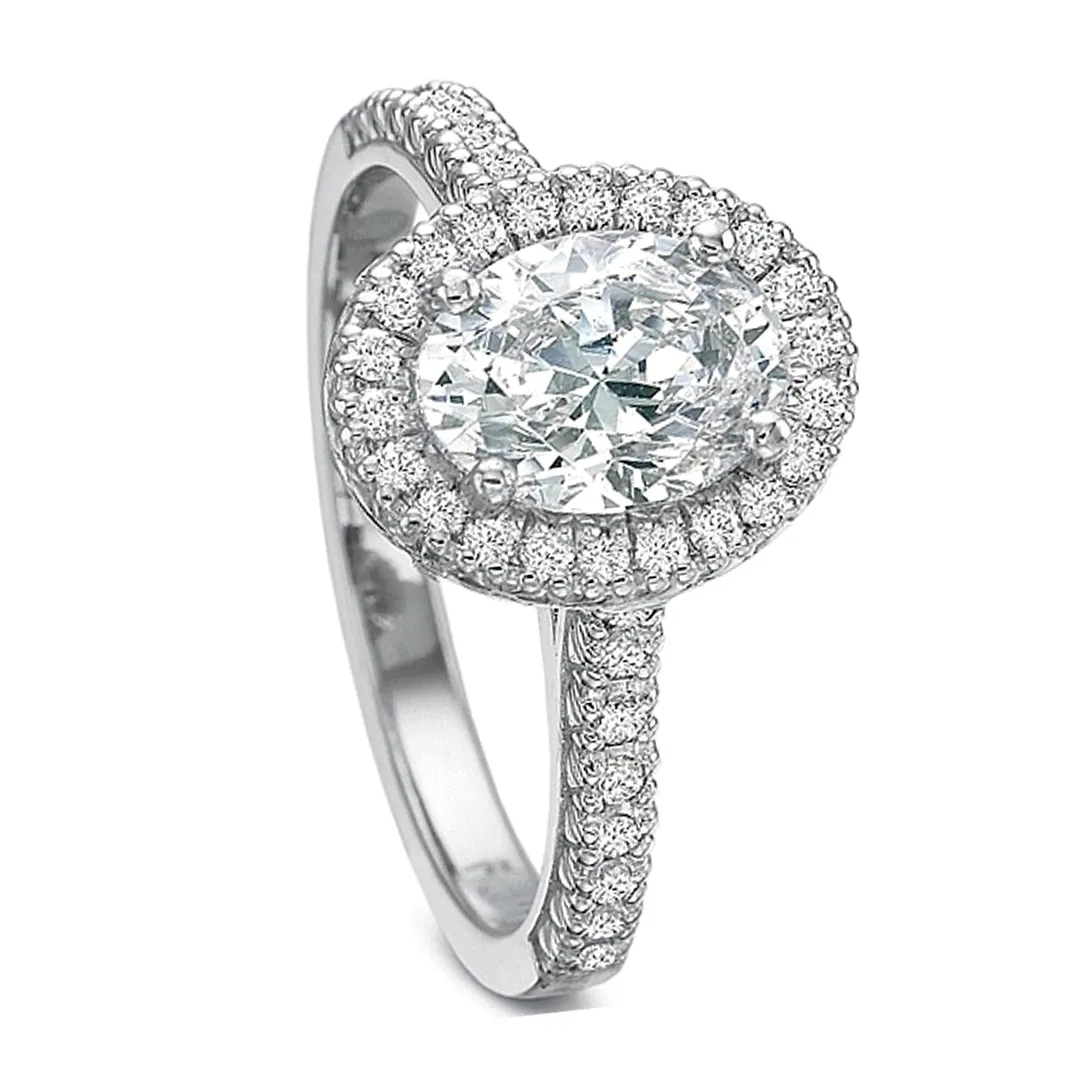 Precision Set Flush Fit Diamond Engagement Ring