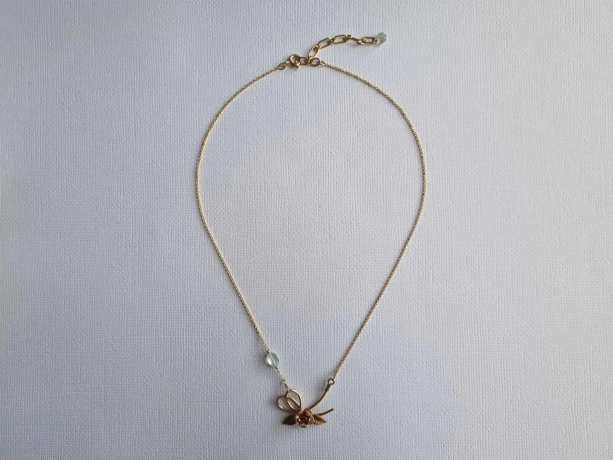 promise ribbon | vintage rose brooch choker necklace