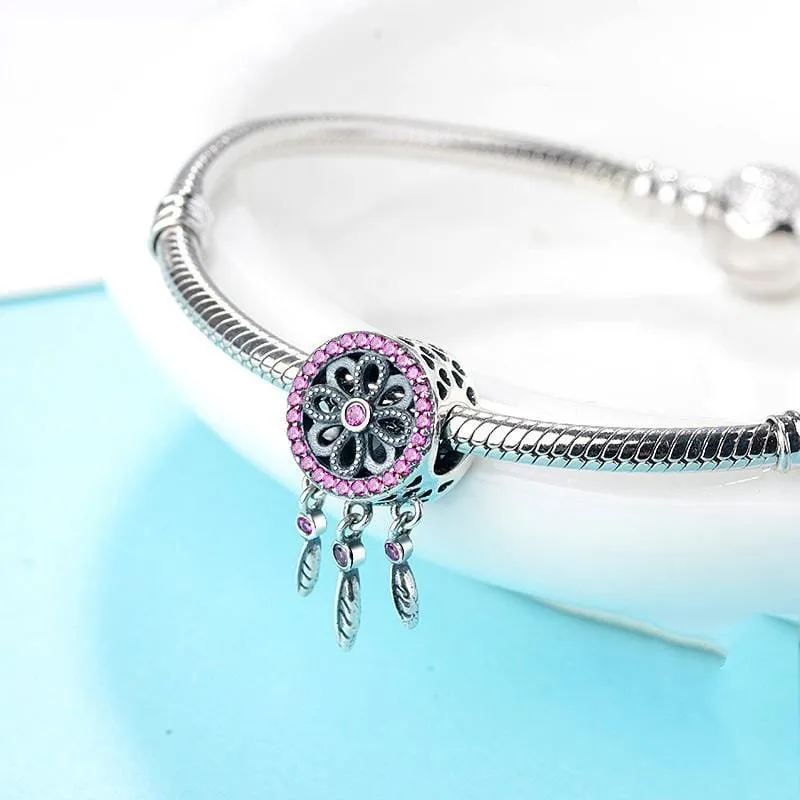 Purple Dream Catcher Charm