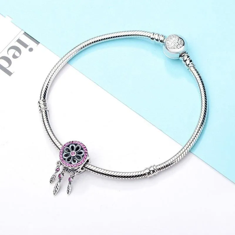 Purple Dream Catcher Charm