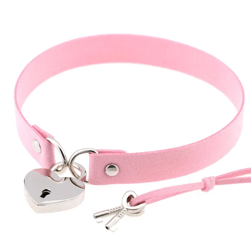 "LOVE HEART LOCK" CHOKER D070815