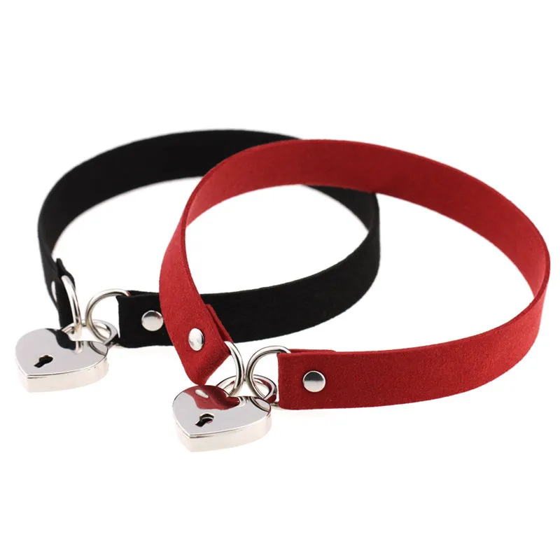 "LOVE HEART LOCK" CHOKER D070815