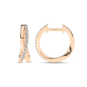 Radiant Twisted Huggie Hoops