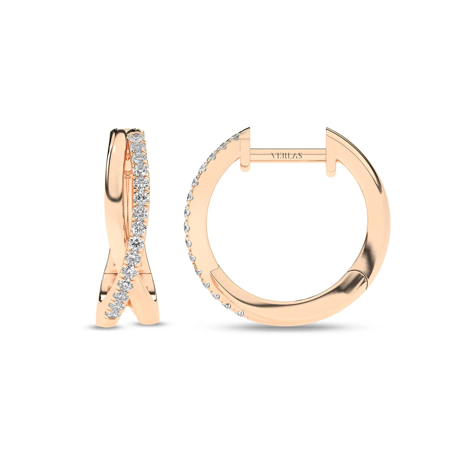 Radiant Twisted Huggie Hoops