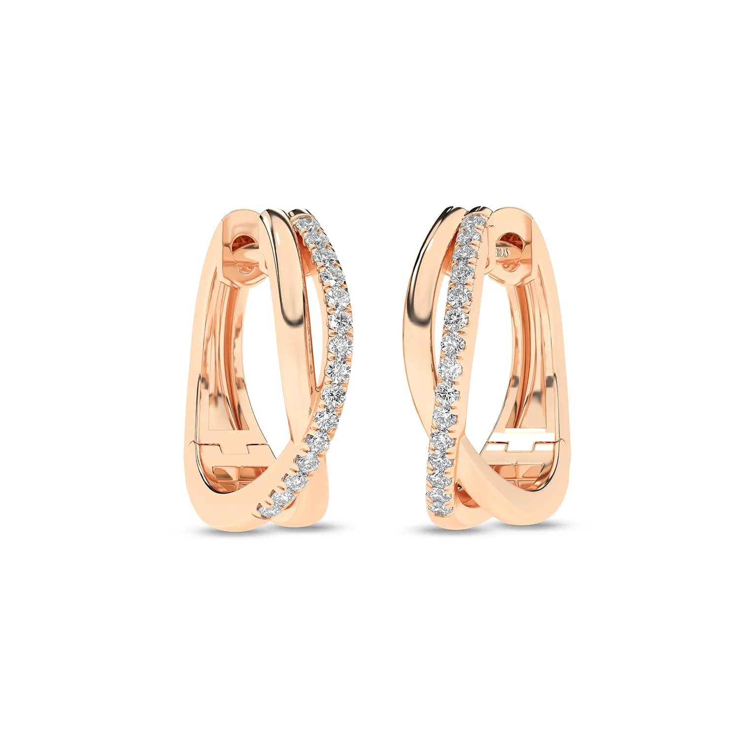 Radiant Twisted Huggie Hoops