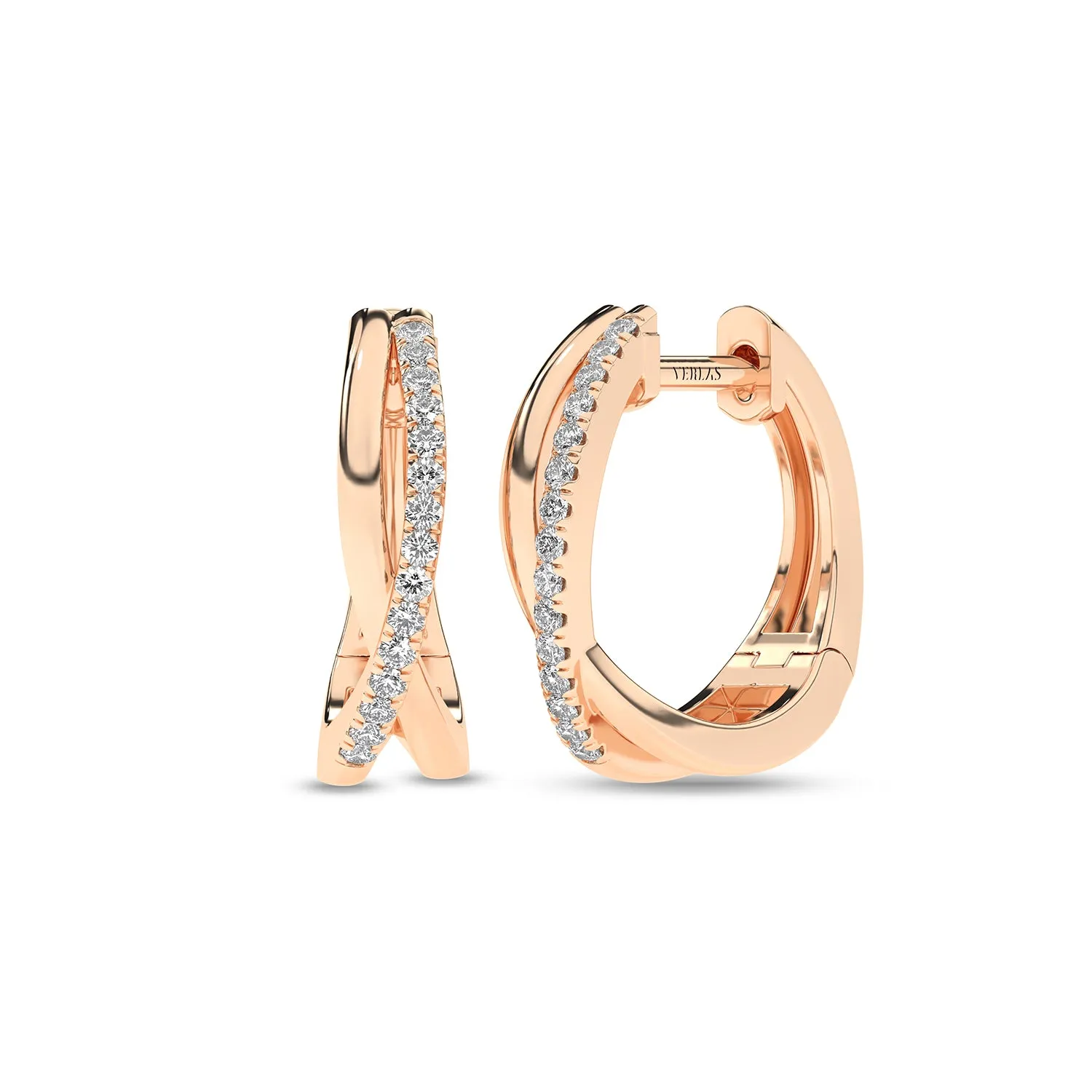 Radiant Twisted Huggie Hoops