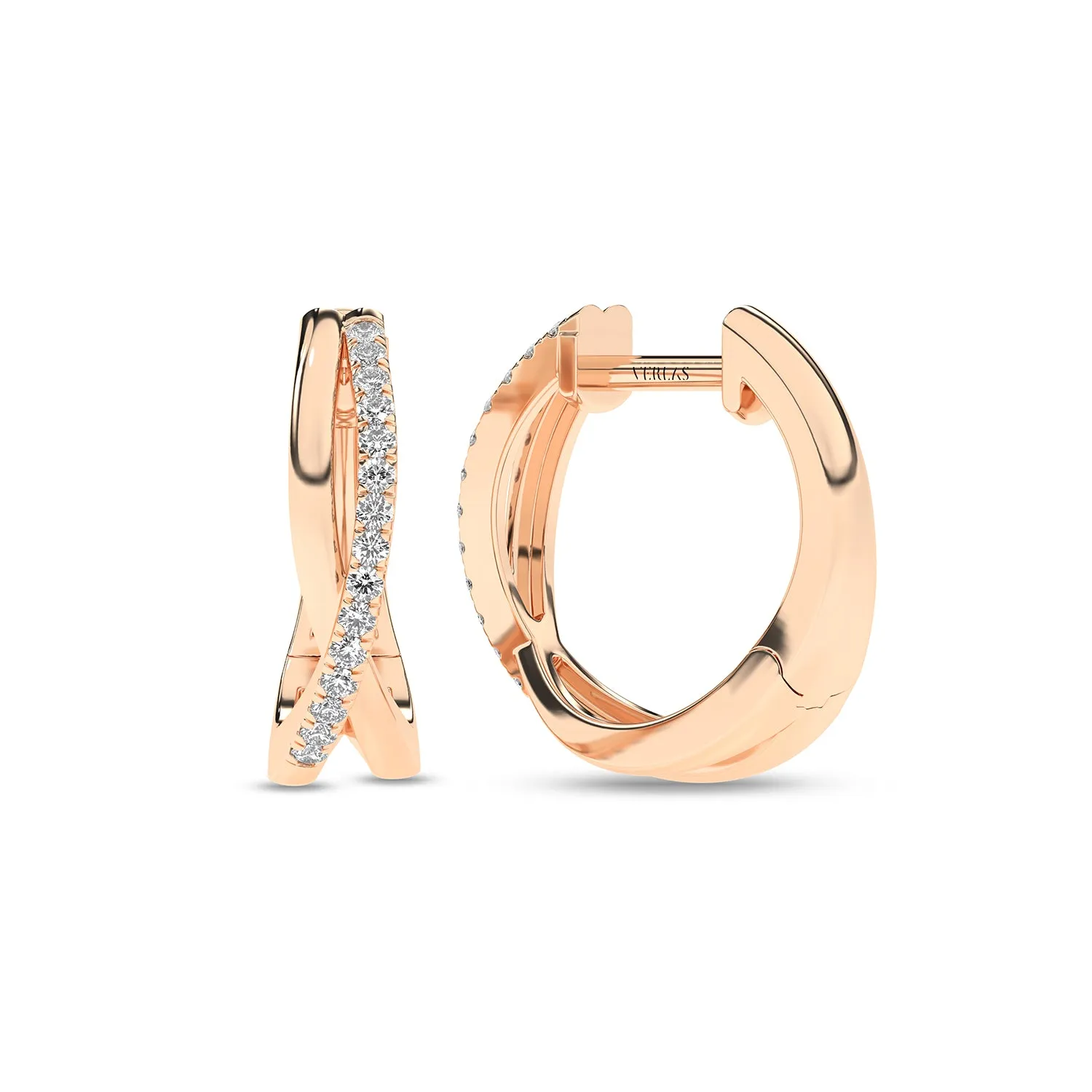 Radiant Twisted Huggie Hoops